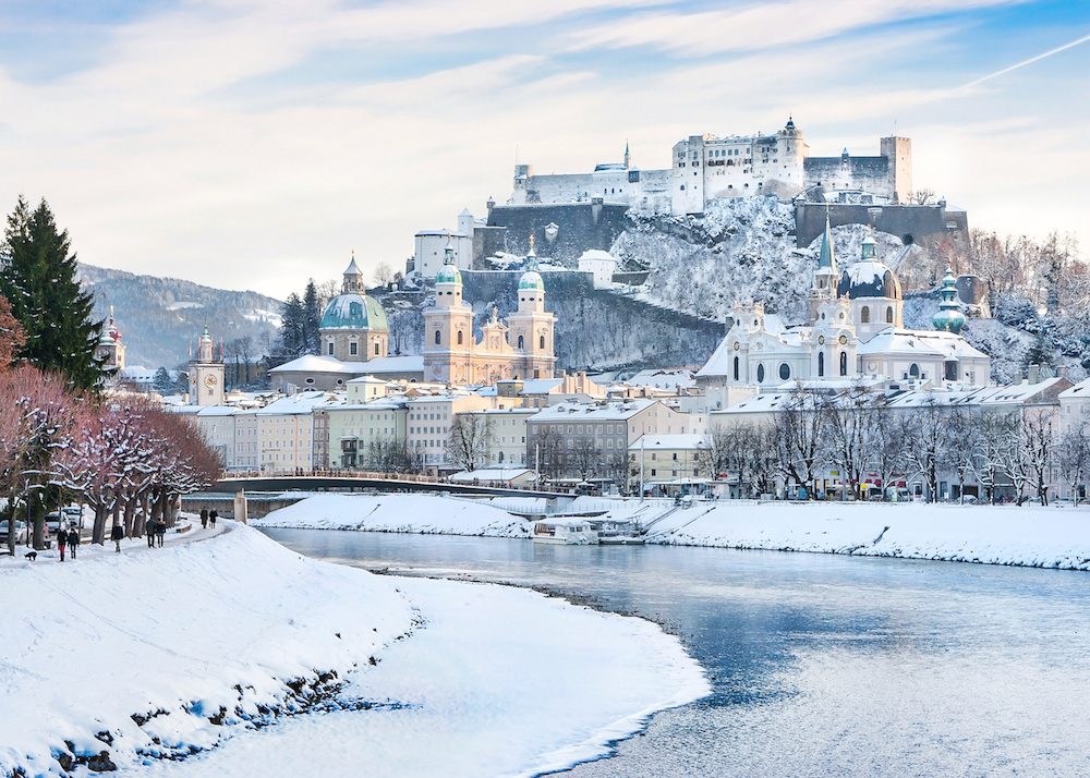 Salzburg in winter. Source: Shutterstock