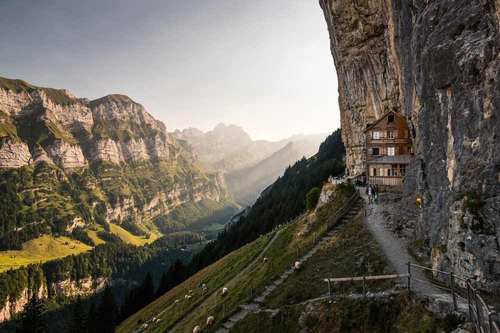 Aescher Guesthouse, Switzerland. Source: Getty