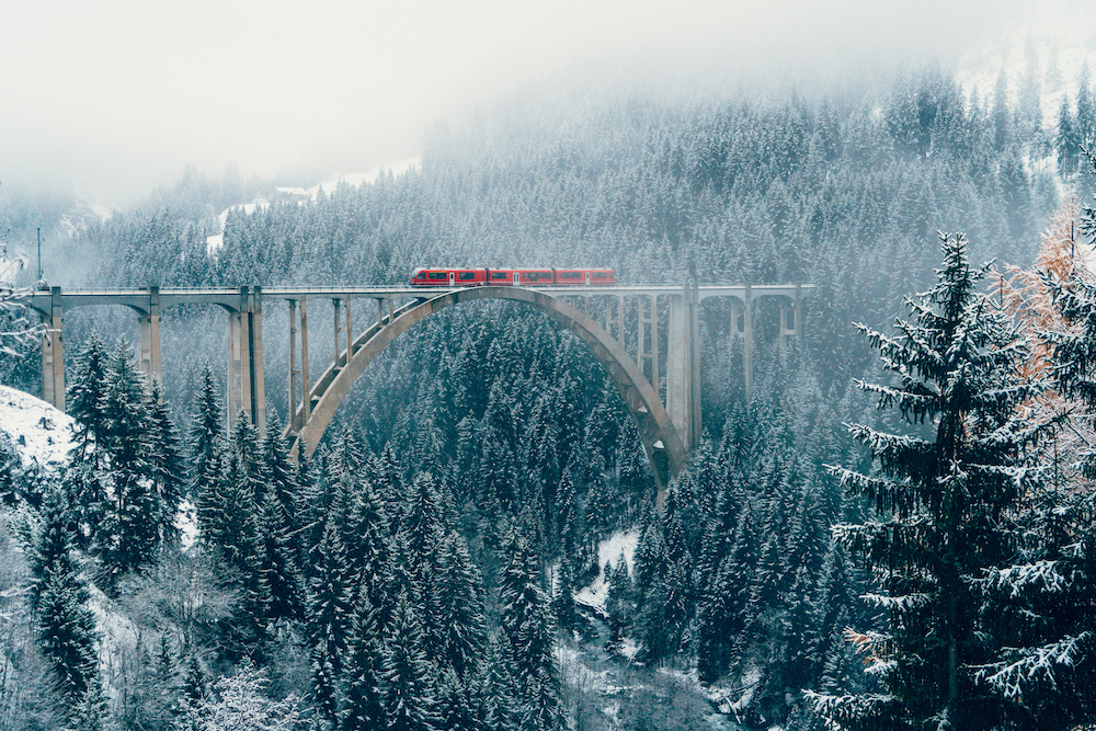 Langwieser Viaduct bridge. Source: Getty