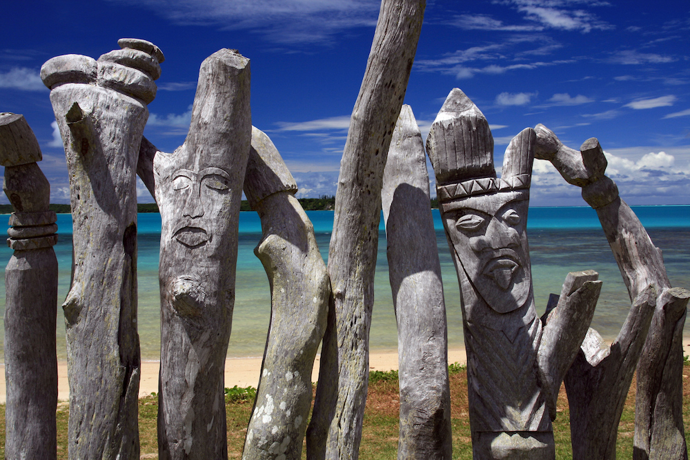 Totems on the Isle of Pines. Source: Getty