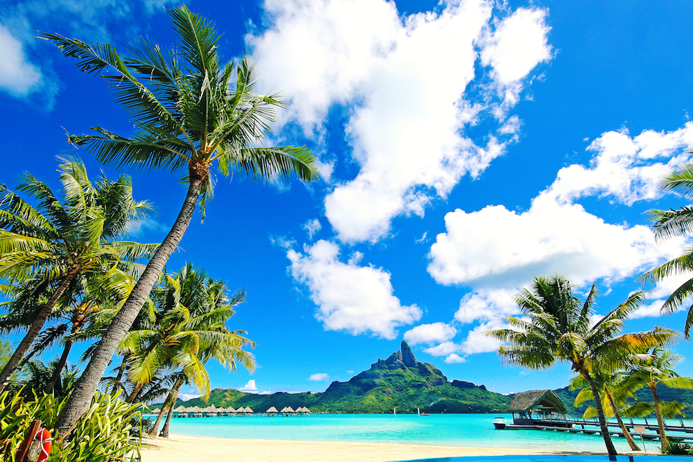 Bora Bora in French Polynesia. Source: Getty