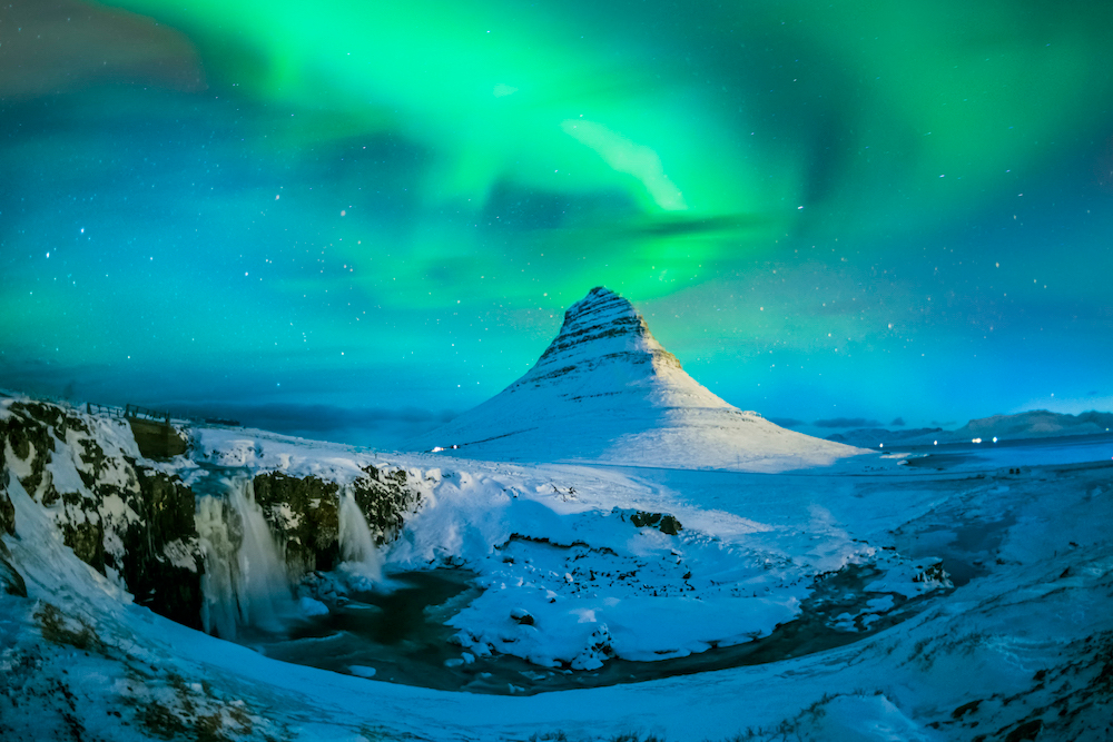 Kirkjufell in Iceland. Source: Getty