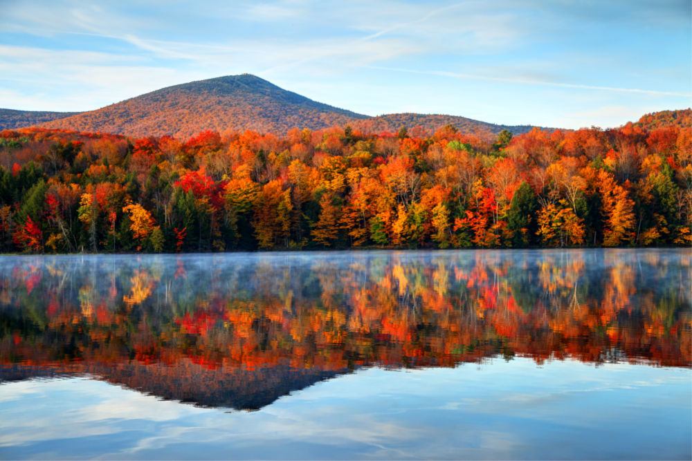 Autumn in Vermont, New England, USA. Source: Getty