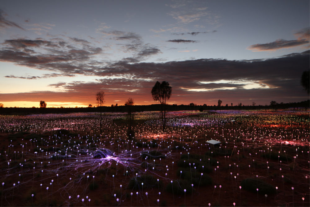 Field of Light Uluru. Source: Bruce Munro Studio