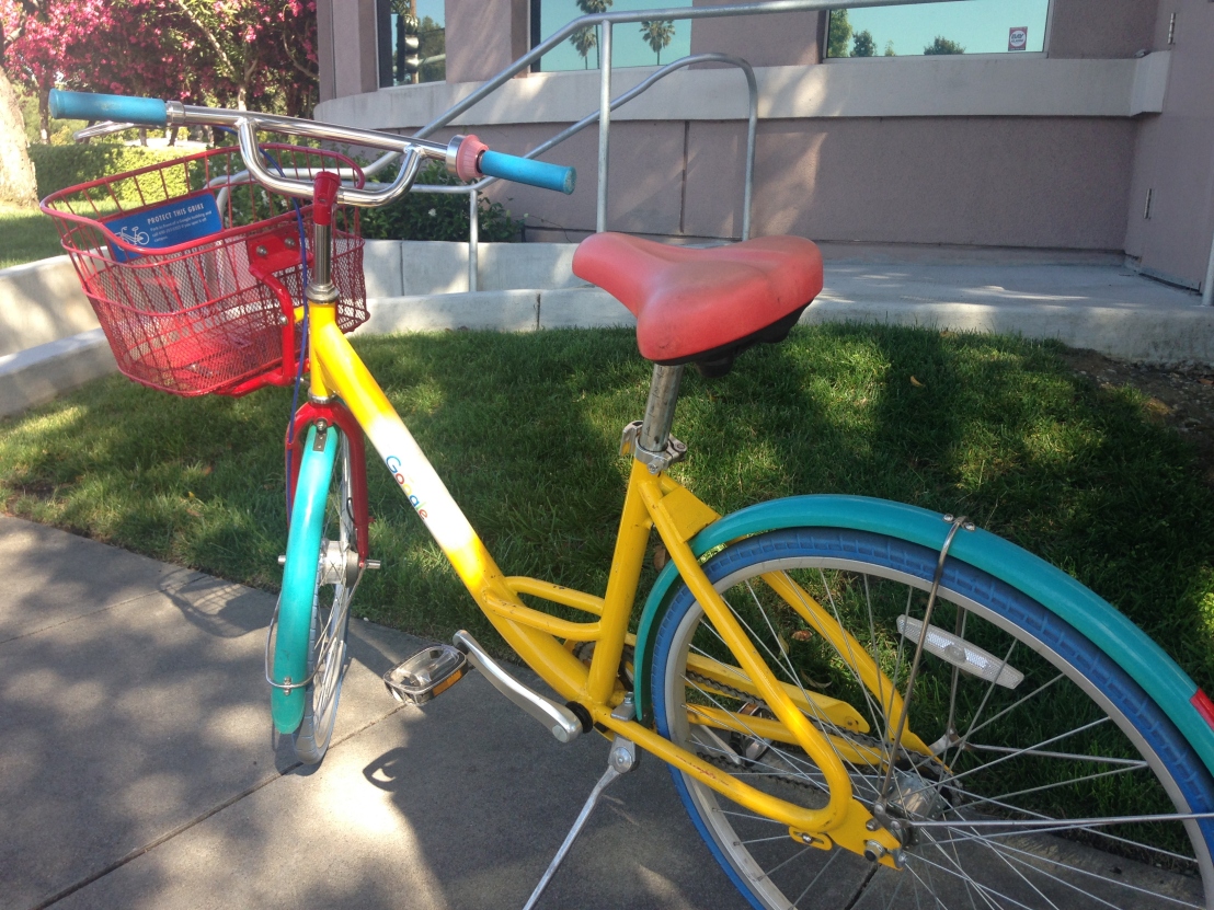 A Google bike that should not have left the Google compound. Source: Meredith Blakeway