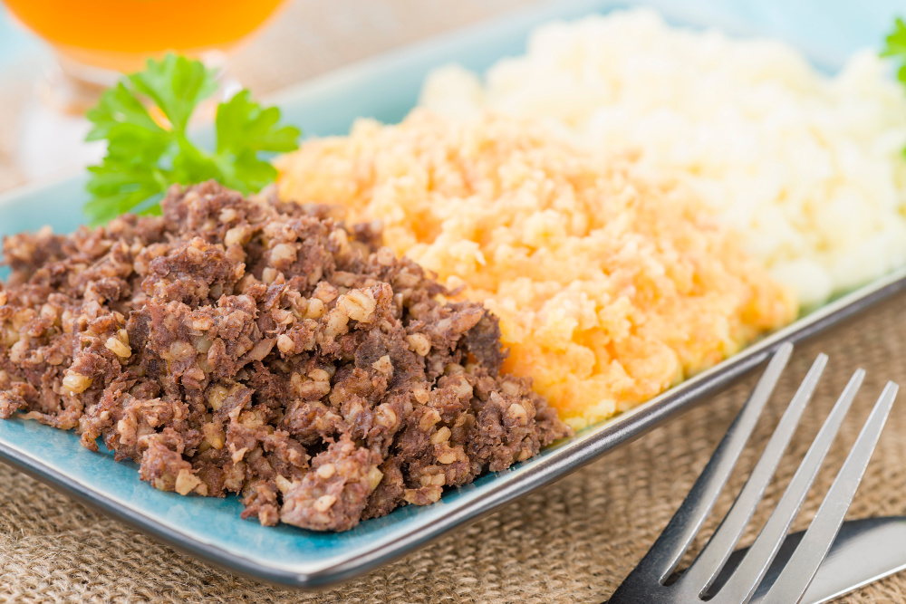 Haggis, neeps and tatties. Source: Getty