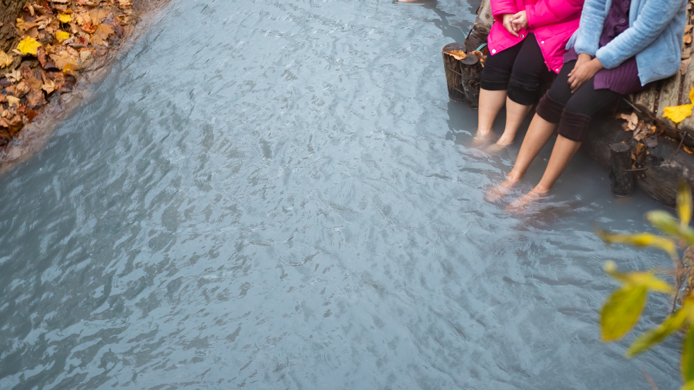 A natural foot bath on the island of Hokkaido. Source: Getty