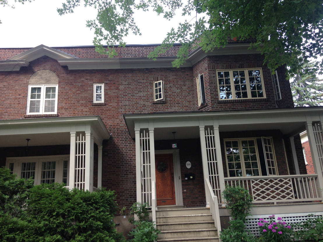Leonard Cohen's childhood home in Westmount, Montreal. Source: Meredith Blakeway