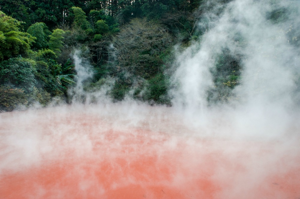 Chinoike-Jigoke (aka Blood Pond Hell) is one of seven Hells of Beppu. Source: Getty