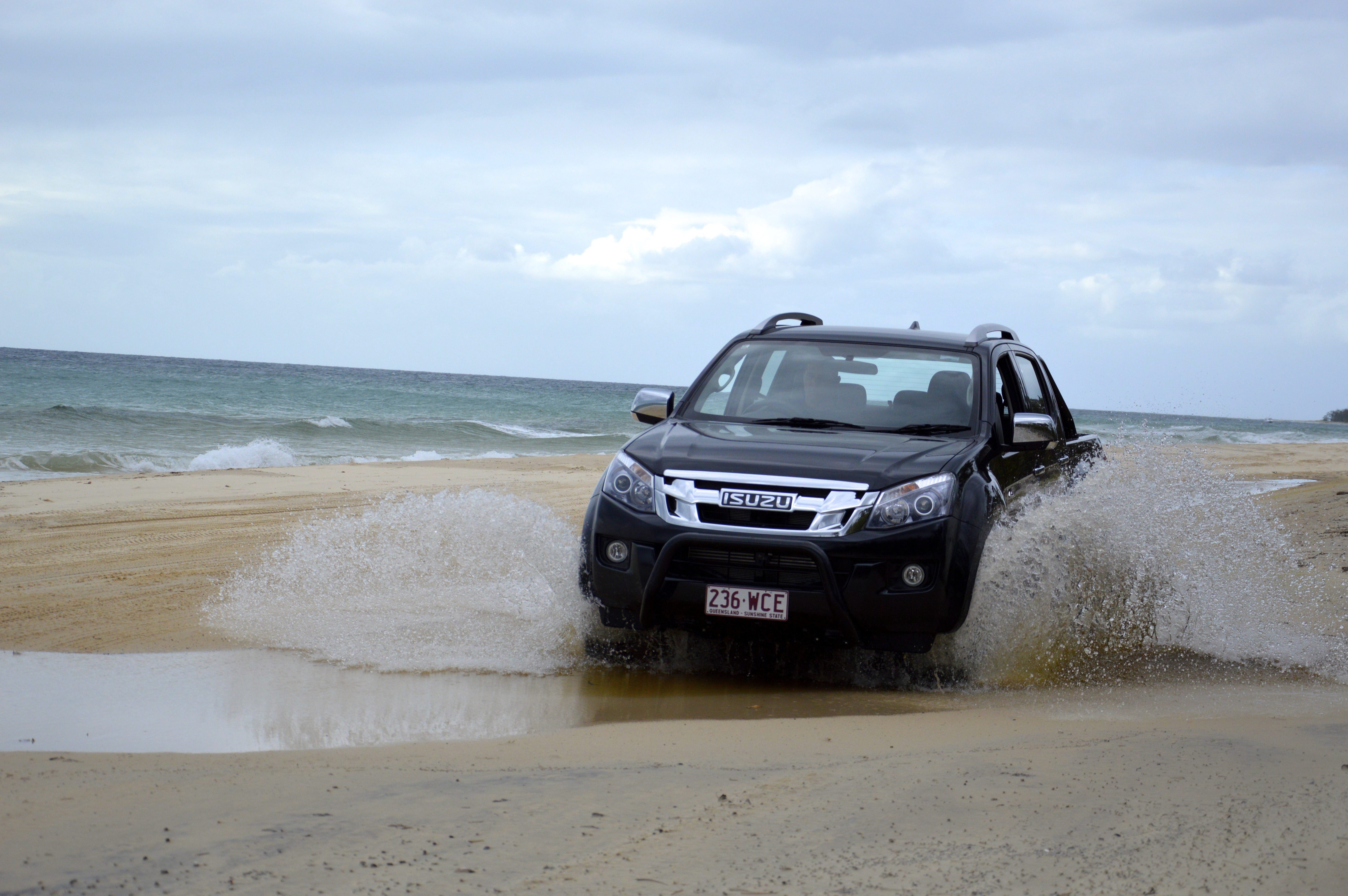 The beach is the main road and rugged sand tracks wriggle their way through the bush across and aong Moreton Island. Source: Great Australian Doorstep