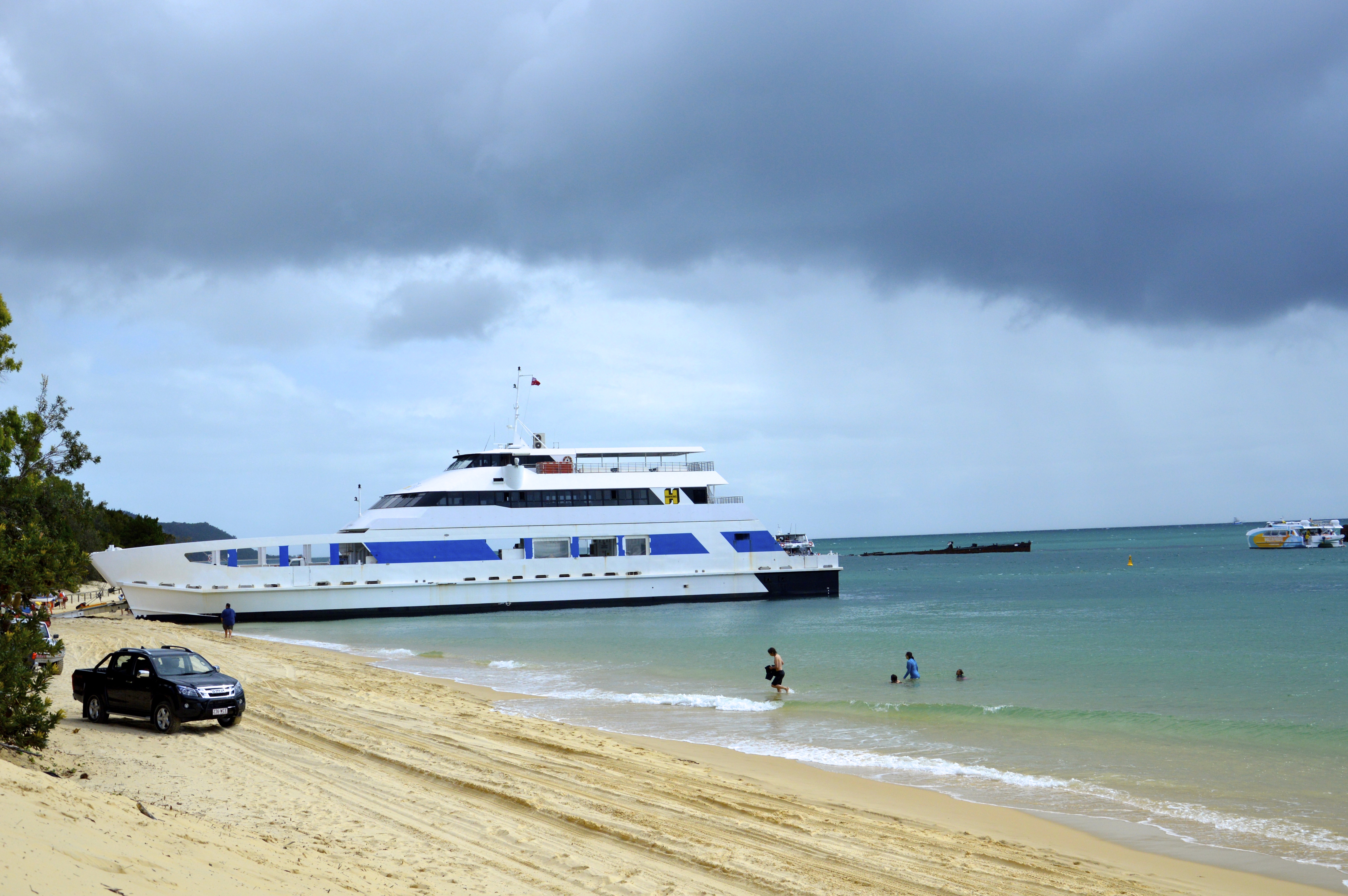 Ferry, barge or boat... How are you getting to Moreton Island. Source: Great Australian Doorstep